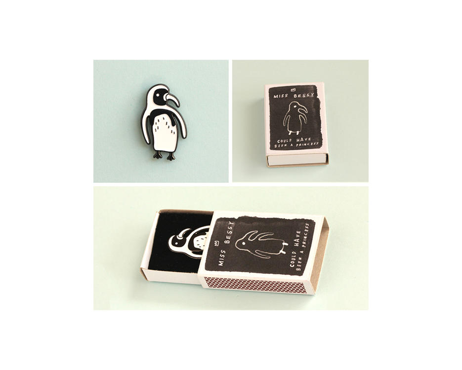 Miss Bessy enamel pin